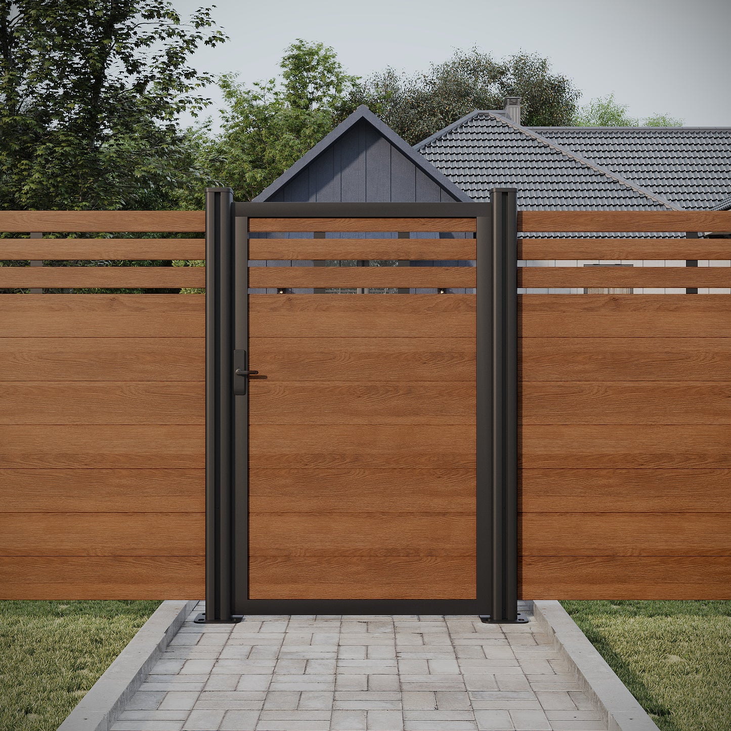 Mid Trellis Gate Kit - 6' high by 42'' wide